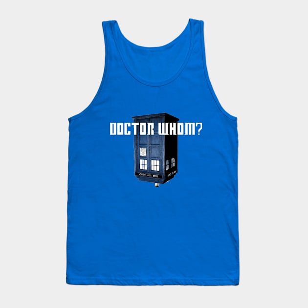 Doctor Whom Navy top Tank Top by doctorwhom